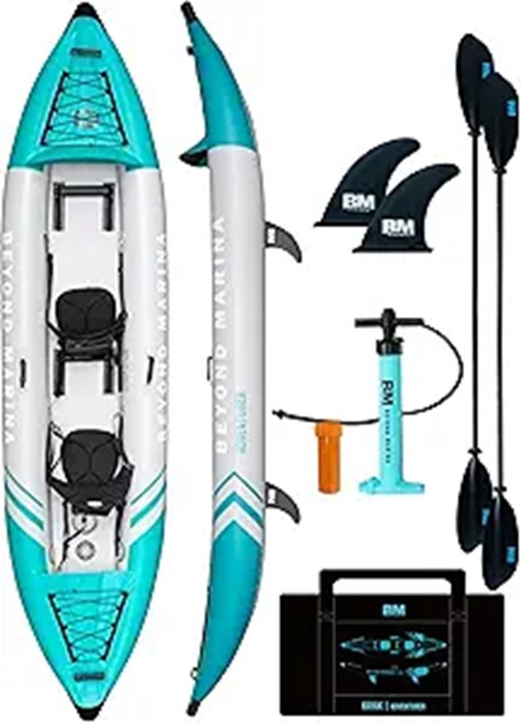 15 Best Inflatable Kayaks for 2026: Perfect for Two 8 Beyond Marina 2-Person Inflatable Kayak with Accessories