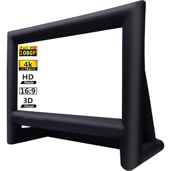 Inflatable Outdoor Movie Screen with Air Blower