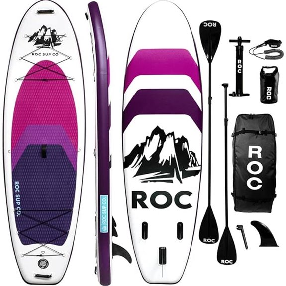 15 Best Premium Stand Up Paddleboards for 2026 8 Roc Inflatable Stand-Up Paddle Board with Accessories