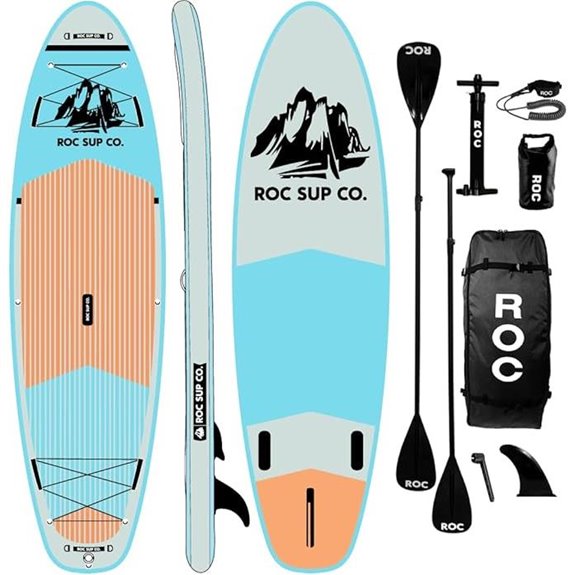 15 Best Premium Stand Up Paddleboards for 2026 7 Roc Inflatable Stand Up Paddle Board with Accessories