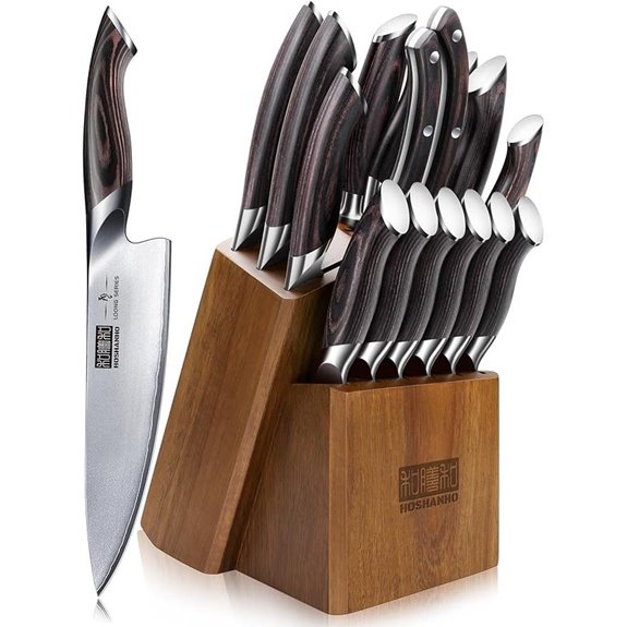 15 Best Japanese Chef Knives for 2026 That Chefs Swear By 16 HOSHANHO 16-Piece Japanese Steel Knife Set
