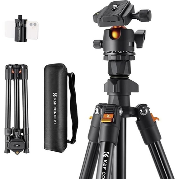 K&F Concept 64 Camera Tripod with Ball Head