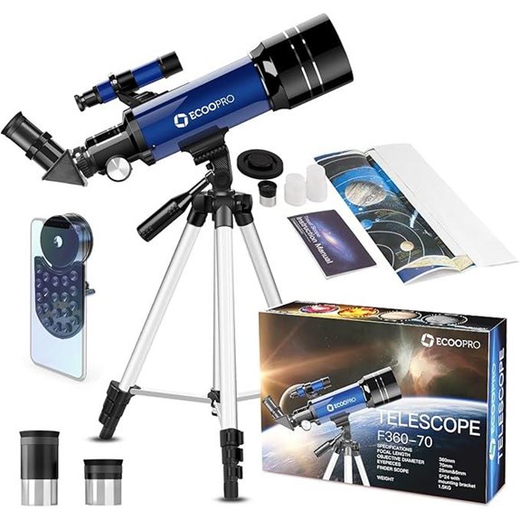 Kids & Adults 70mm Refractor Telescope with Phone Adapter