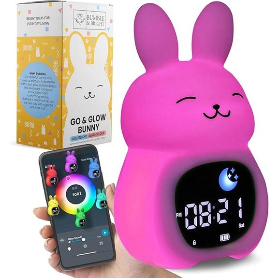 15 Best Sleep Trainer Clocks That Help Kids Sleep Better and Wake Up Happy 11 Bumble & Bright Kids Alarm Clock with App Control