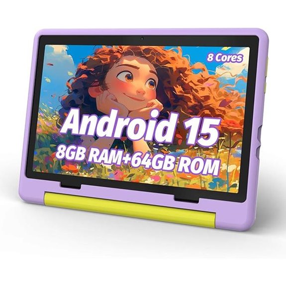Kids Android 14 Tablet with Parental Control and Expandable Storage