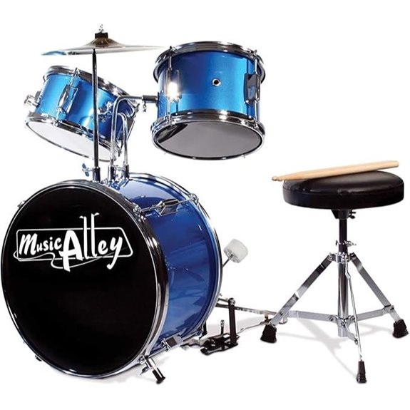 15 Best Drum Sets for Kids That Will Make Them Feel Like Rock Stars 15 Music Alley 3 Piece Kids Drum Set with Drum Sticks & Drum Throne Seat