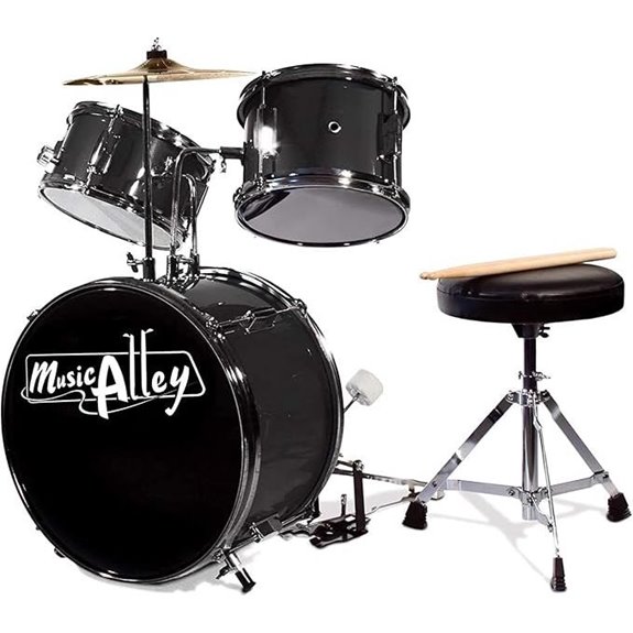 15 Best Drum Sets for Kids That Will Make Them Feel Like Rock Stars 16 Music Alley 3 Piece Kids Drum Set with Drum Sticks & Drum Throne Seat