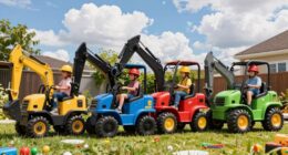 kids excavator play equipment