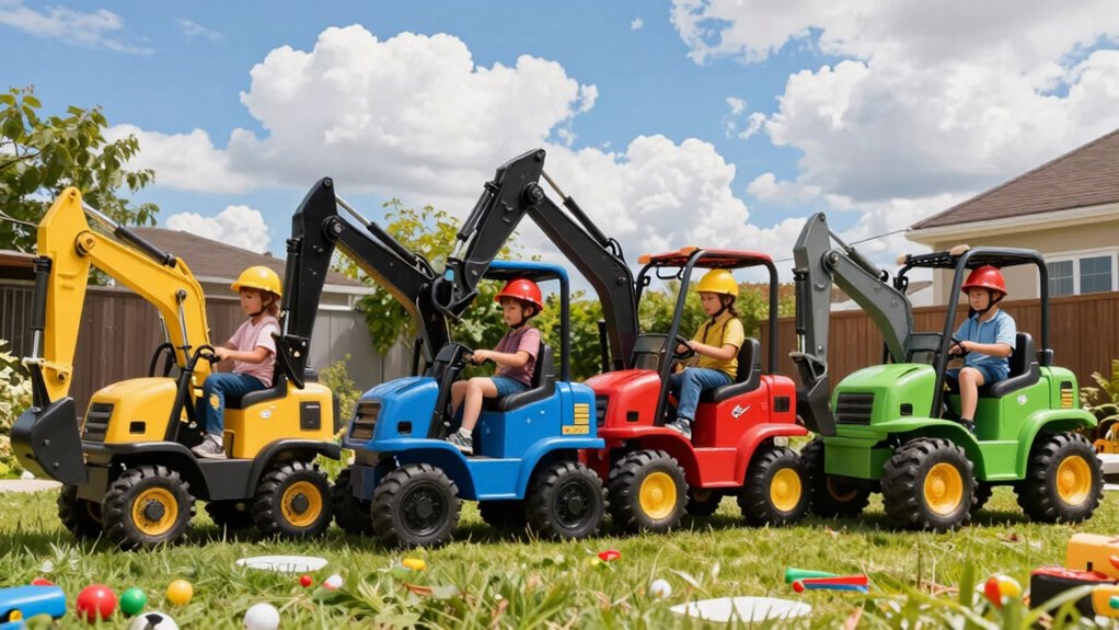 kids excavator play equipment
