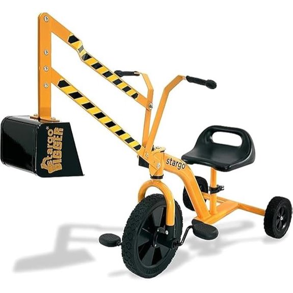15 Best Ride-On Excavators for Kids in 2026: Top Picks for Safe and Fun Construction Play 3 Stargo Kids Excavator Tricycle with Scooper & Wheels