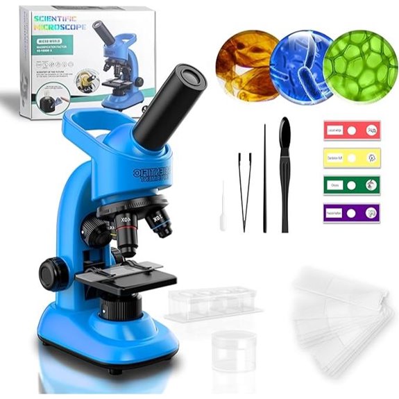 15 Best Microscope Kits for Kids to Spark Their Scientific Curiosity 12 Kids Microscope Kit with LED Light & Slides