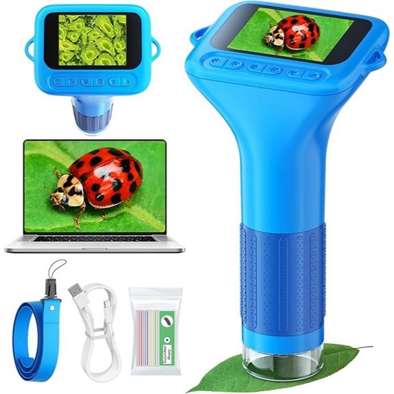 15 Best Microscope Kits for Kids to Spark Their Scientific Curiosity 16 Kids Digital Microscope with 12 Slides and 1000X Zoom