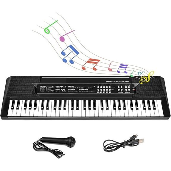 15 Best Keyboard Pianos for Kids That Will Inspire Young Musicians 13 M SANMERSEN Kids 61-Key Portable Electronic Piano