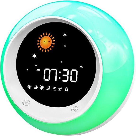 15 Best Sleep Trainer Clocks That Help Kids Sleep Better and Wake Up Happy 13 I.CODE Sun & Moon Kids Alarm Clock and Sleep Trainer