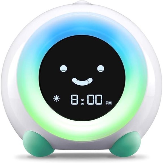 15 Best Sleep Trainer Clocks That Help Kids Sleep Better and Wake Up Happy 14 LittleHippo Mella Kids Alarm Clock & Sleep Trainer