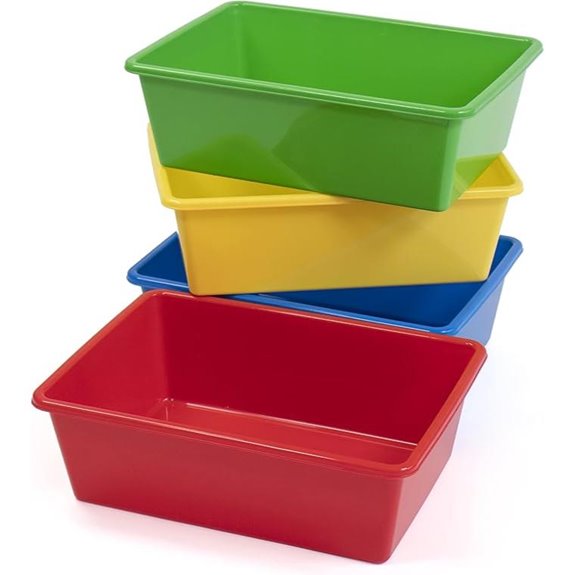 Humble Crew 4-Pack Toy Storage Bins for Kids