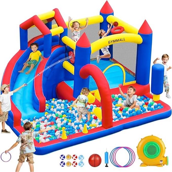 Inflatable Bouncy Castle for Kids with Water Slide