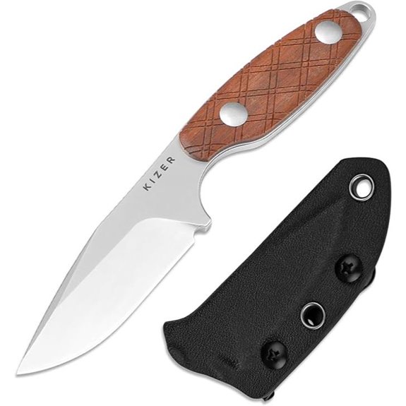 15 Best Fixed Blade Knives for 2026 That Every Survivalist Needs 16 Kizer Muskrat Fixed Blade Knife with Sheath