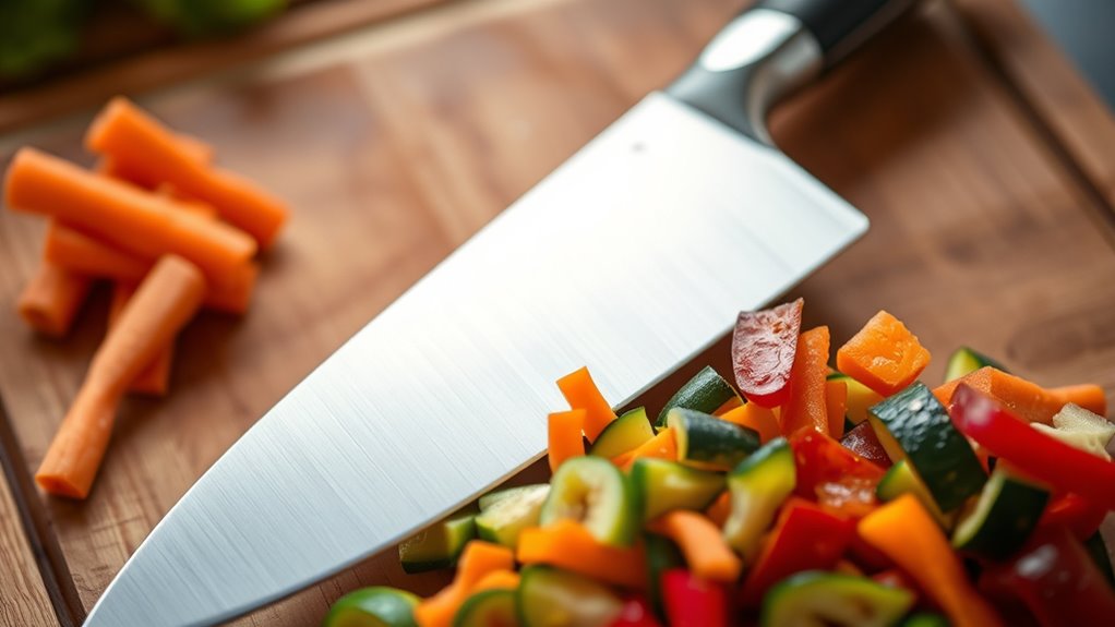 knife selection for vegetable prep