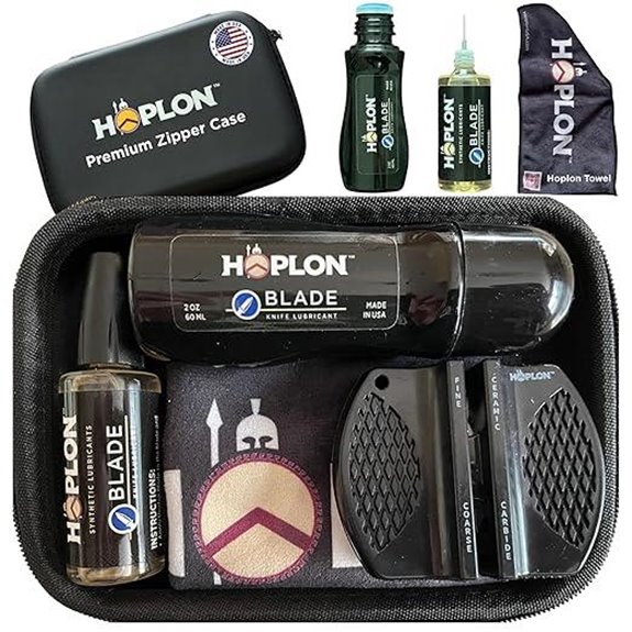 15 Best Knife Cleaning Kits for 2026 That Keep Blades Sharp 3 HOPLON Knife Care Kit with Oil Sharpener Case