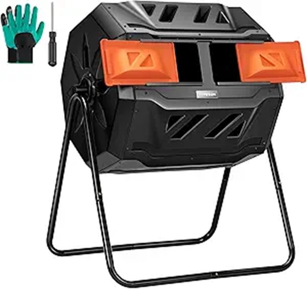 VIVOSUN 43-Gallon Dual Rotating Compost Bin