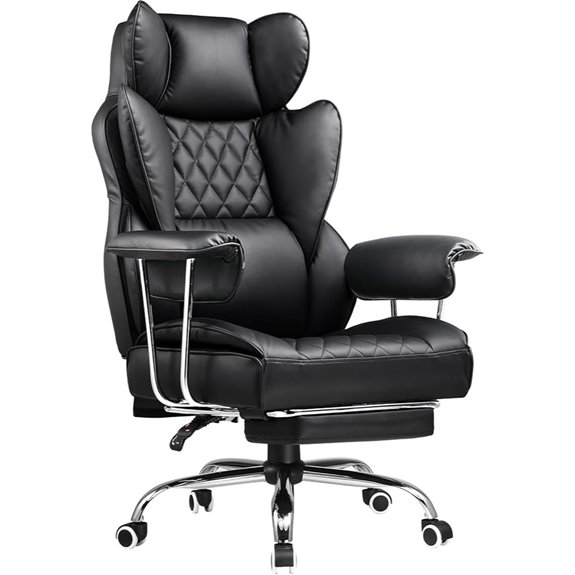 COMHOMA Big & Tall Office Gaming Chair with Footrest
