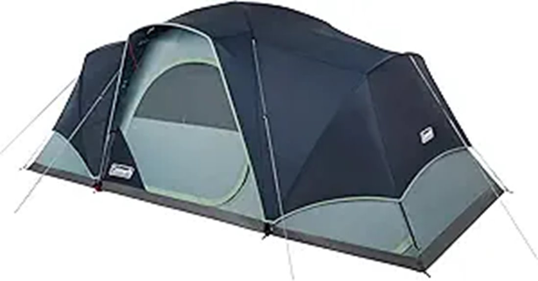 large family tent with rainfly