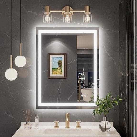 TokeShimi 28x36 LED Bathroom Mirror with Lights