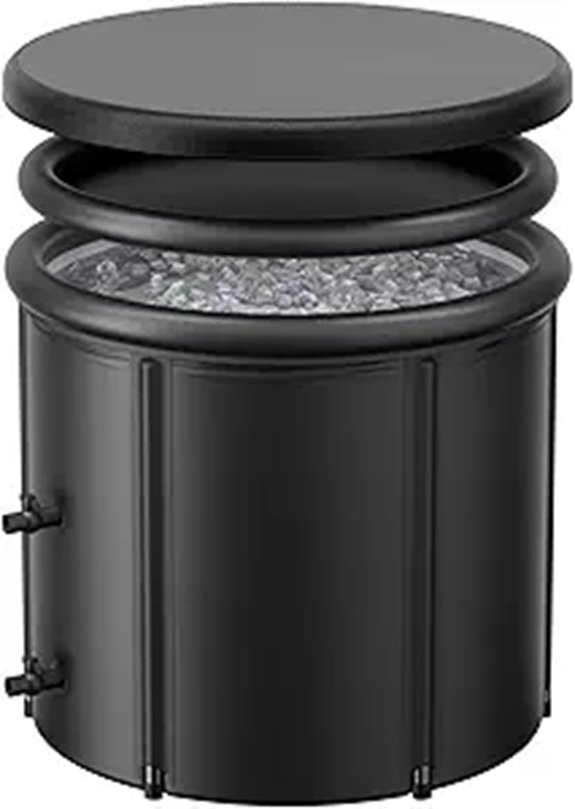 XL 100 Gal Inflatable Ice Bath Tub with Lid