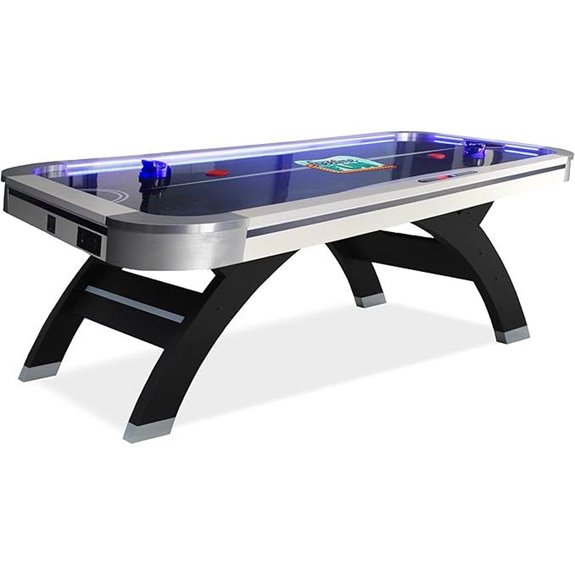 large led air hockey table