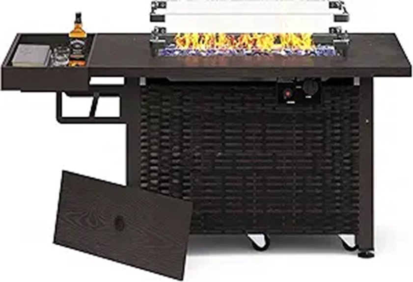 10 Best Outdoor Fire Pits That Will Transform Your Backyard Into a Cozy Oasis 5 Sundale 52-Inch Outdoor Fire Pit with Storage