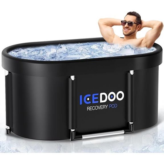 XL 139-Gallon Foldable Ice Bath Tub with Cover