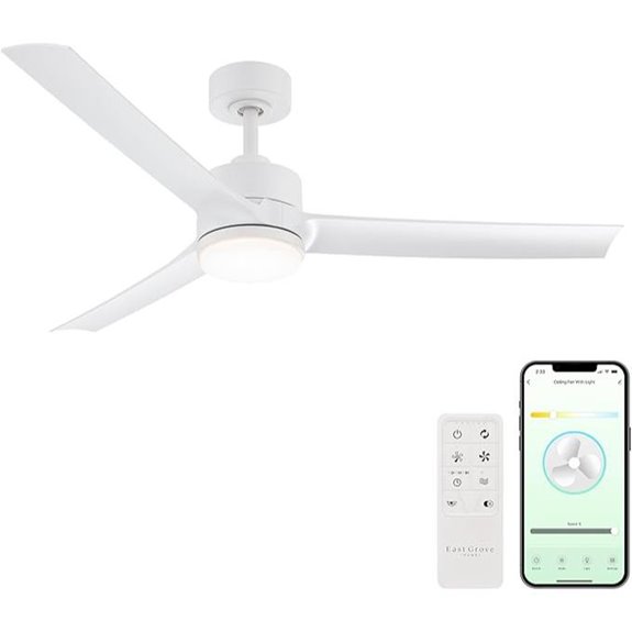 Cyclone Collection 52in Smart Ceiling Fan with Light