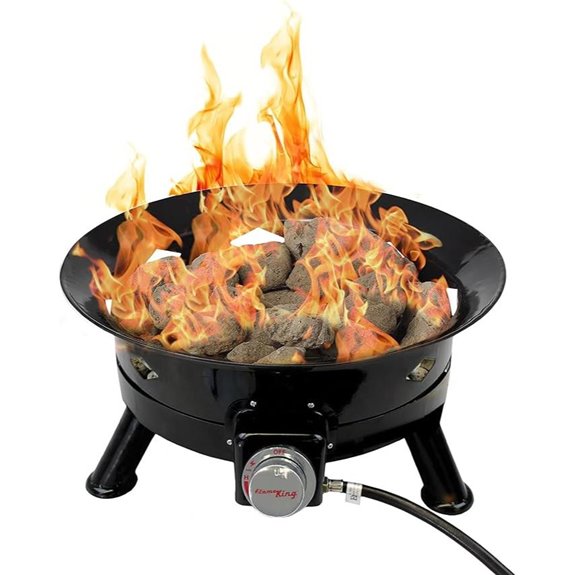 15 Best Propane Fire Pits for Cozy Nights and Stunning Backyard Ambiance 11 Flame King 24-inch Smokeless Propane Fire Pit