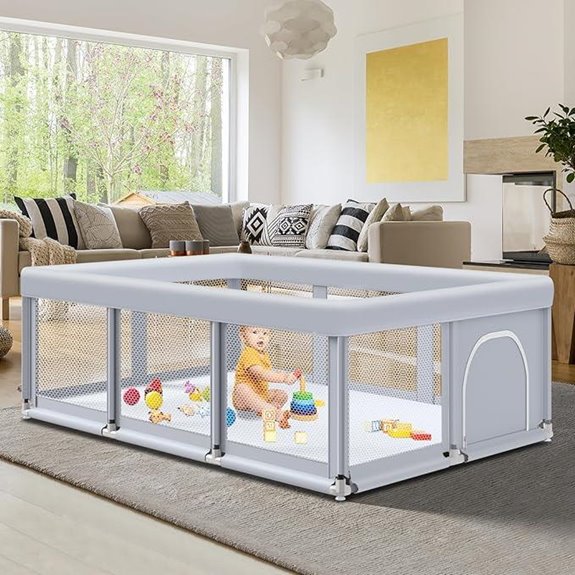15 Best Large Playpens for Safe and Spacious Playtime in 2026 17 Large Baby Playpen with Soft Mesh and Safety Features