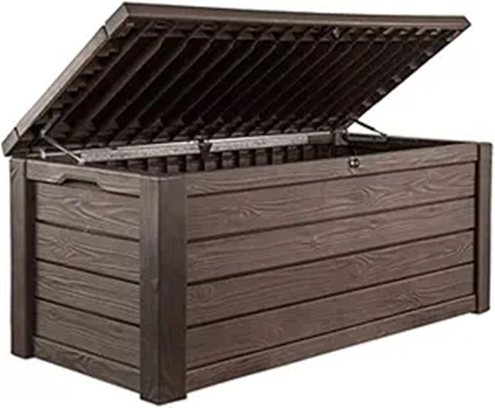 Keter Westwood 150 Gallon Deck Storage Bench
