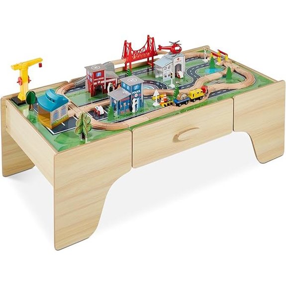 15 Best Wooden Train Tables for Kids’ Playrooms in 2026 14 Best Choice 50in 70-Piece Wooden Train Table