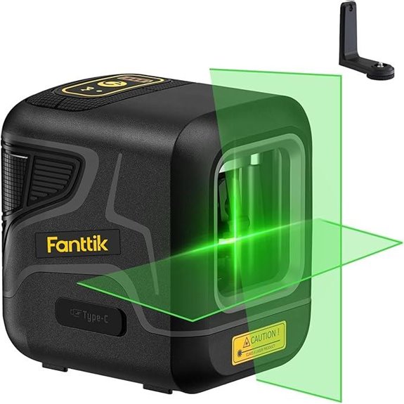 laser level with magnetic bracket