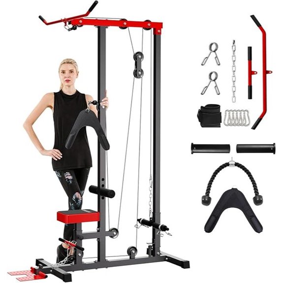 15 Best Lat Pulldown Machines for Strength and Muscle Growth in 2026 17 VANSWE Lat Pull Down Machine with Accessories
