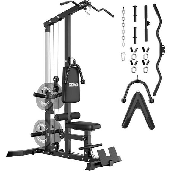 15 Best Lat Pulldown Machines for Strength and Muscle Growth in 2026 9 LS01 LAT Pulldown & Row Machine with AB Crunch