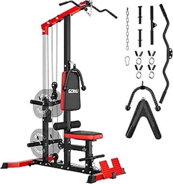 15 Best Lat Pulldown Machines for Strength and Muscle Growth in 2026 10 LS01 LAT Pulldown & Row Machine with AB Crunch