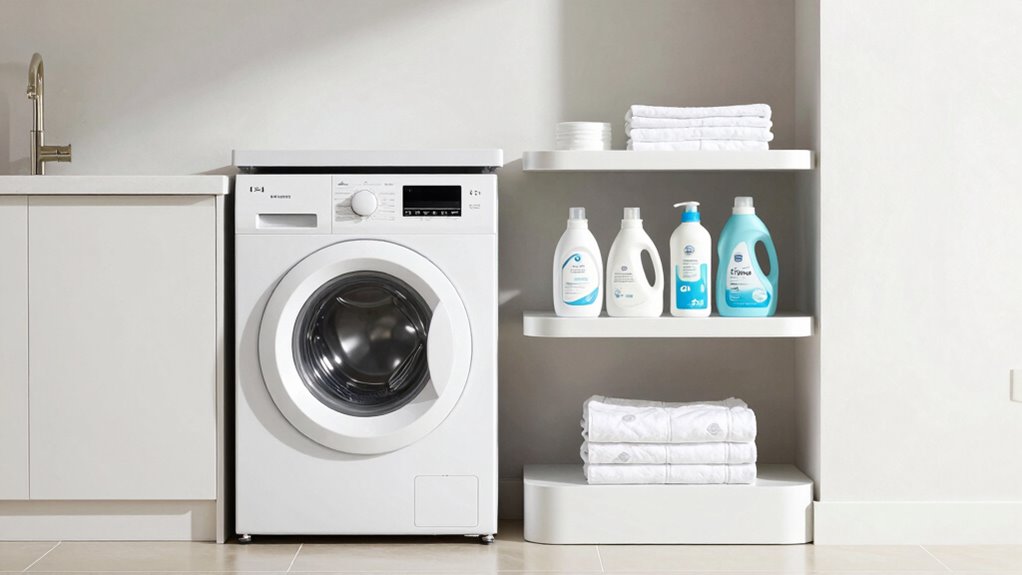 laundry pedestal storage ideas