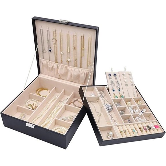 15 Best Leather Jewelry Organizers to Keep Your Accessories Stylishly Organized 5 ProCase Leather Jewelry Organizer with Removable Pad