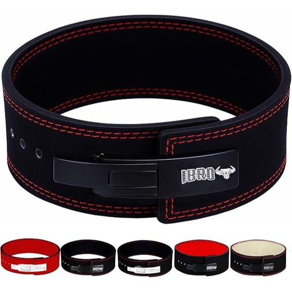 IBRO Powerlifting Leather Gym Belt (Various Thicknesses)