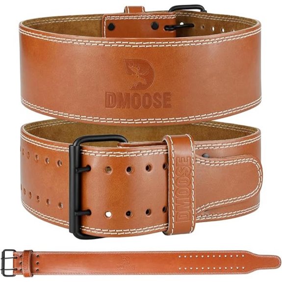 DMoose Leather Weight Lifting Belt for Men & Women
