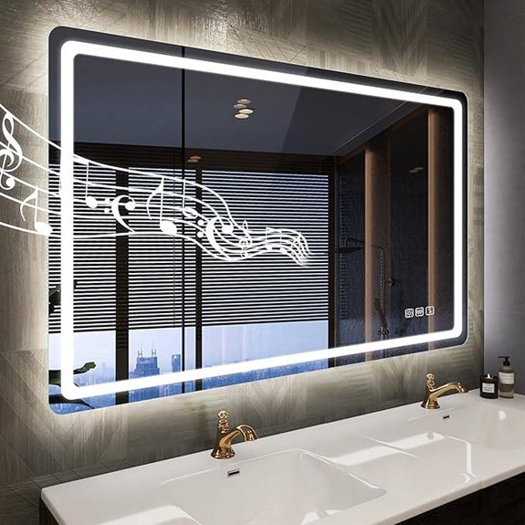 STARLEAD LED Bathroom Mirror with Lights and Bluetooth