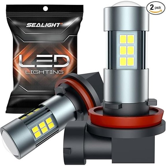 SEALIGHT H11/H8/H16 LED Fog Light Bulbs (2 Pack)