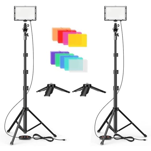 12 Best Green Screen Lighting Tips for 2026 Productions 7 EMART LED Photography Lighting Kit with Tripod Stand