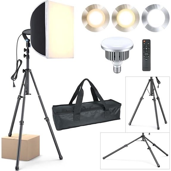 15 Best Lighting Kits for Filmmaking in 2026 10 LINCO Softbox Photography Lighting Kit with LED Bulbs