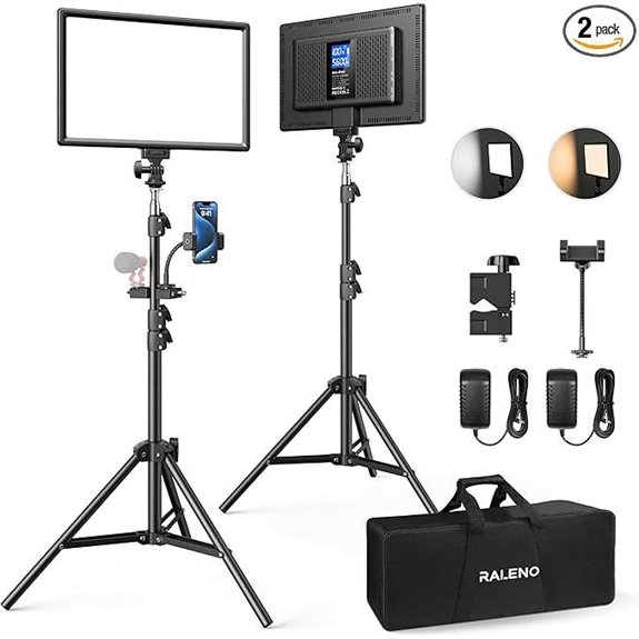 15 Best Bi-Color LED Lights for Video Production in 2026 4 RALENO 13 LED Video Light Kit with Stand & Phone Holder